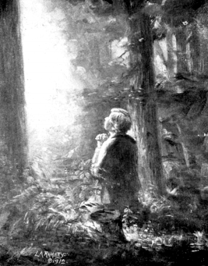 Young Joseph praying in the grove.
