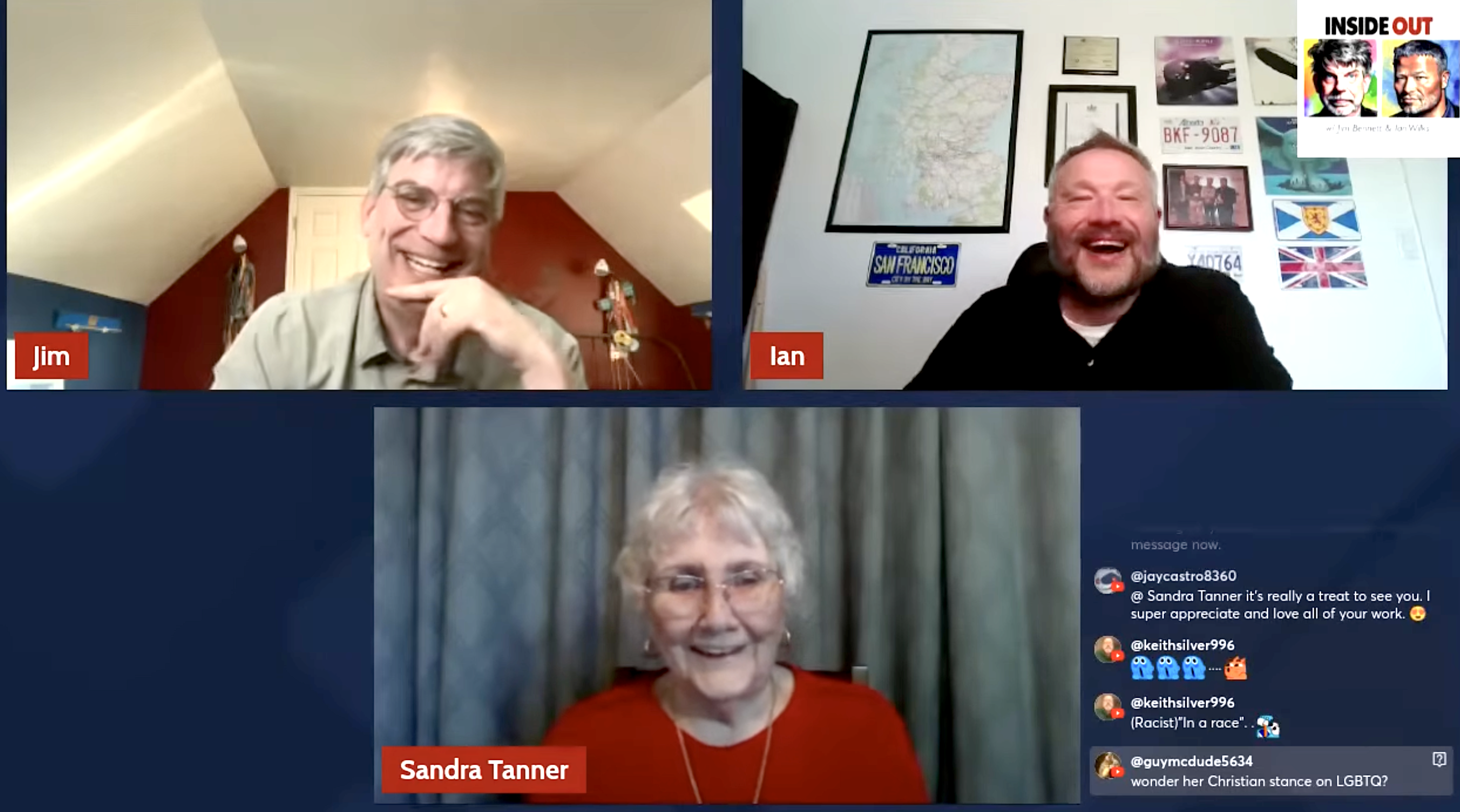 Sandra Tanner Interview (Inside Out livestream)